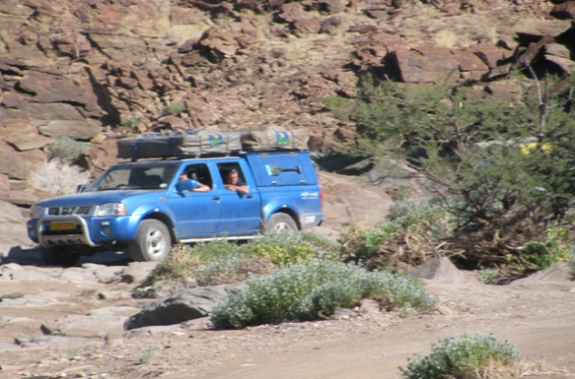 Truck driving in Namibia 